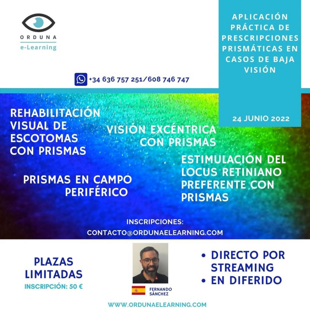 Seminario Aplicación Práctica de Prescripciones Prismáticas en Casos de Baja Visión